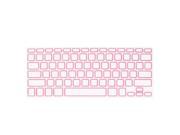 Silicone Laptop Keyboard Protector Film Pink Clear for Apple MacBook Air 13.3