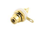 Panel Mount Gold Plated Female RCA Jack Chassis Socket Adapter