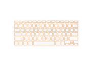 Orange Clear Silicone Film Keyboard Cover Protector for Apple MacBook Air 13.3