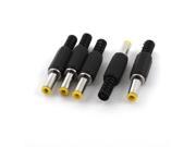 5Pcs 5.5mm x 2.5mm Male DC Power Plug Jack Adapter for 5mm CCTV Camera Cable