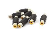 7 Pcs Coupler RCA Female to Female Audio Video Joiner Barrel Adaptor Connector
