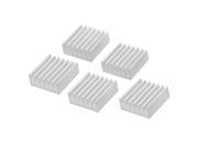 5 Pcs 15x15x6mm Aluminium Heatsink Heat Transfer Cooling Fin