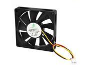 DC 24V 0.16A 80mmx15mm 3 Pin Cooling Fan Black for PC Computer Cases CPU Cooler