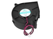DC 24V 2Pin Connector Brushless Cooling Blower Fan Black 7030 70mm x 30mm