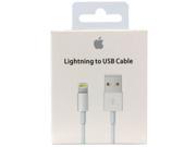New in open retail box apple Lightning to USB cable 1m Iphone 5 5c MD818ZM A