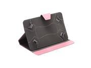iRULU New Portable 9 Bookstyle Folio Artificial Leather Tablet Protector Case Cover for Android Tablet PC Pink