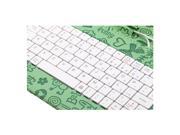 IRULU 7 Cartoon Cute PU Leather Keyboard Case Micro USB Cable Connected with Button Back Stander Green
