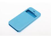 Synthetic Leather Hard Flip Book Style Case Cover Shell Skin for Apple iPhone 5c Sky blue