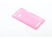 TPU Rubber Gel Back Cover Protector Case for HTC Windows Phone 8X C620T C620D Rose red