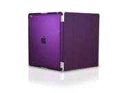 NEW Magnetic Smart Front Cover Back Slim Design Hard Case For Apple iPad 2 3 4 purple