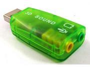External USB 2.0 to 3D Virtual Audio Sound Card Adapter Converter 7.1 CH