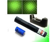 2in1 532nm Green Laser Pointer Pen Powerful 5mw With Star Cap Battery Charger