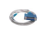 USB 2.0 Male to 25 Pin DB25 Female Parallel Port Printer Adapter Cable PC 5 ft