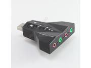 External USB 2.0 Virtual 7.1 Channel 3D Audio Sound Card Converter Adapter Mic