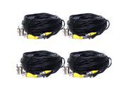 4 New 100ft BNC CCTV Video Power Cable CCD Security Camera DVR Wire CCTV Cord
