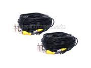 2 150ft Security Camera CCTV DVR BNC Video Power Cable Surveillance Wire b2b
