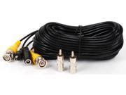 CCTV Security Camera Video Power Extension Cable 50ft BNC RCA Wire Cord b66