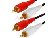 New 75 FT Dual RCA to RCA Audio Video AV Cable FOR HDTV DVD VCR Stereo Audio Cable