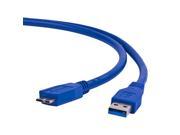 1.8m 6Ft Blue USB 3.0 A Male to Micro B Male SuperSpeed Cable Adapter