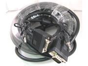 50 FT Super VGA SVGA TV Monitor Cable with 3.5mm Audio Stereo DB15 HD Male to DB15 HD Male