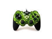 Wired USB Gamepad Double Shock Game Controller Joypad for PC Computer Green