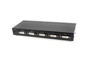 Audio Video Digital DVI I 24 5Pin 4 Ports 4 Way Splitter Box