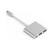 USB 3.1 Type C to HDMI USB 3.0 for Macbook Air 12 charger adapter New