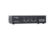 2 Input 2 Output VGA Video Audio Matrix Switch with IR Remote Control MT VT212