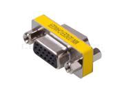 New VGA SVGA 15 Pin Female To Female Plug Coupler Gender plug and play Changer Adapter Converter