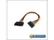 New 15 Pin SATA Power Extension Wired for 3.3V 5V 12V Cable 8 in length
