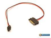 New 6 Pin Slimline Sata 15 Pin SATA Power 12 inches Cable wired for 5 Volts