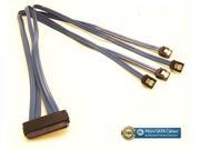 New 32 Pin Serial Attached SCSI SAS to 4 SFF 8484 x 7 Pin SATA Cable