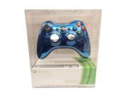 New Microsoft Xbox 360 Special Edition Chrome Wireless Controller BLUE