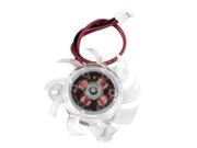 Computer VGA Video Card Cooler Cooling Fan Clear 12V 36mm 2Pin Hole to Hole 26mm