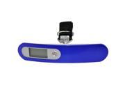 New 50kg 110lb 10g Digital Luggage Hanging Fishing Travel Weight Scale w Strap Blue