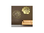 Mirror wall stickers stickers beauty salon kindergarten shops decorate bedroom mirror The roses P029