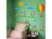 Wall to wall sticker naughty monkey balloon to figure custom 847 140cm