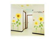Can remove the hand painted sunflower wall stickers The sitting room sofa restaurant porch decorate sunflower stickers AY1919A