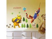 The Pooh Tigger Jungle Adventure   Can Remove Children Bedroom Adornment Wall Stickers 711