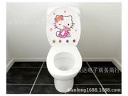 can remove toilet wall stickers Korean cartoon funny toilet paste Little Kitty L 10