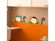 Copyright new cartoon monkey laptop stickers custom cartoon children wall ZY1210