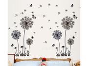 can remove TV setting wall stick the sitting room the bedroom decorates black dandelion wall stick PVC 5125
