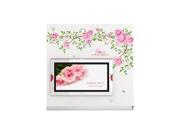 Can Remove The Wall Stickers Sweet Marriage Room Sitting Room Adornment Bedroom Romantic Roses Cane Stickers Am9007