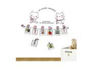Wall stickers can remove the cartoon pictures Can post their photos Cute cat wall stickers AY852