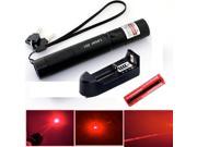 Military 650nm Red 301 Laser Pointer Pen Beam Light Zoom 18650 Battery Charger