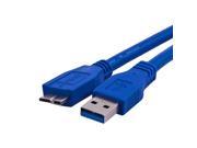1M 3FT Blue USB 3.0 Type A Male To Micro B Male Superspeed Cable Adapter M M