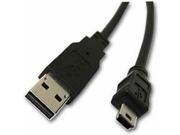 2.5 ft Black USB Mini B Male to Male USB Type A Shielded MiniUSB Cable 30 Inches