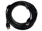 25 FT High Speed USB 2.0 Extension Cable Black for PC Laptop Cord U2A1 A2 25