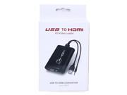 LKV325 PC laptop 1080p USB to HDMI adapter converter with 3.5mm Audio