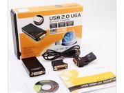 USB Multi Display Adapter USB2.0 UGA to DVI VGA HDMI Video Card Dual Monitor Converter
